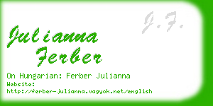 julianna ferber business card